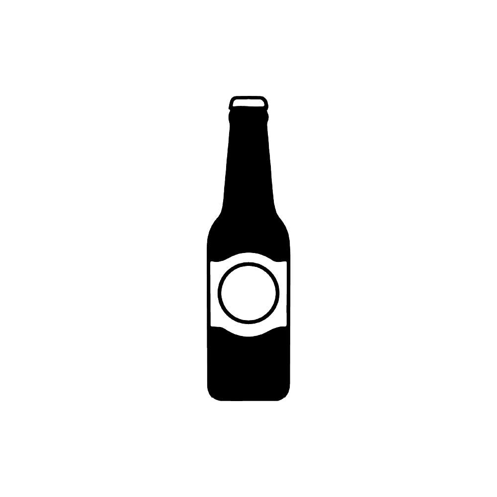 Eine einzelne Flasche ist auf dem Icon abgebildet.